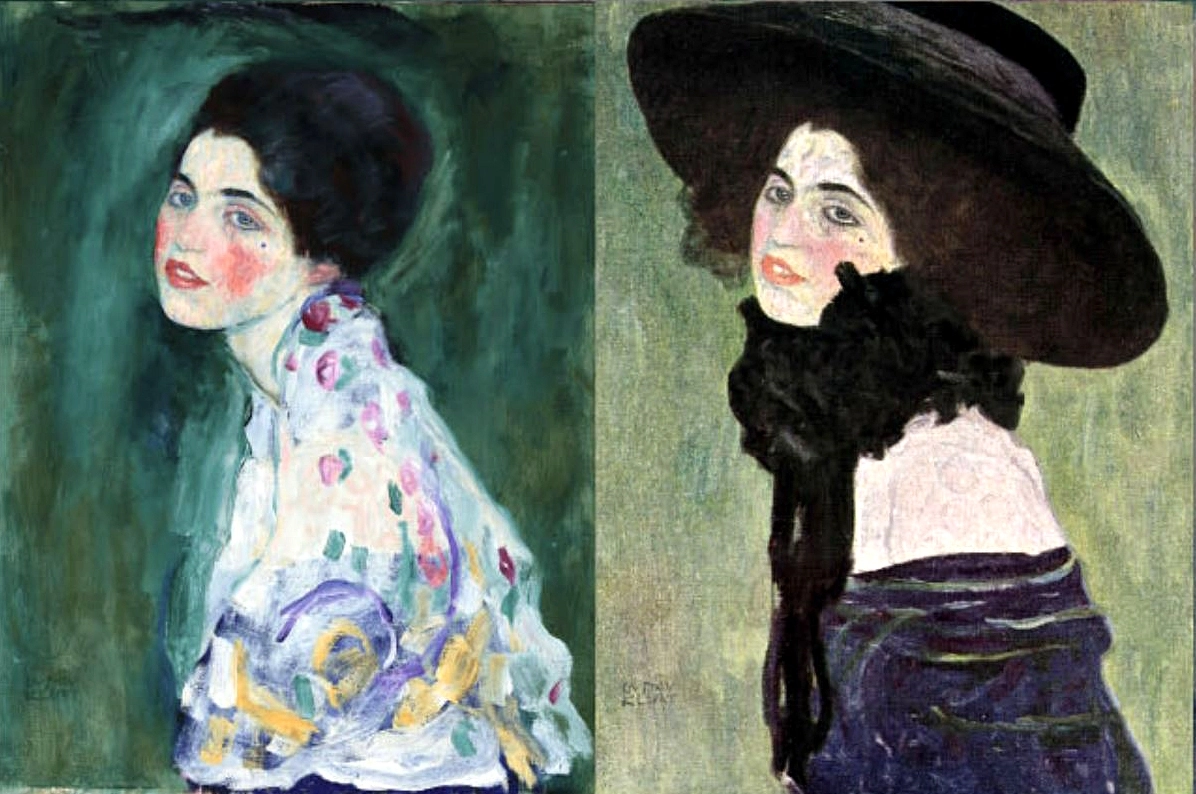 여인의 초상 작품 속에 숨겨진 또다른 작품 ‘모자를 쓰고 스카프를 두른 젊은 여인의 초상’. 출처: 마이아트뮤지엄.