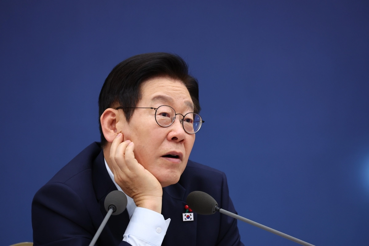 이재명 대통령이 17일 정부세종컨벤션센터에서 열린 기후에너지환경부(기상청)·원자력안전위원회 업무보고에서 발언하고 있다. 연합뉴스