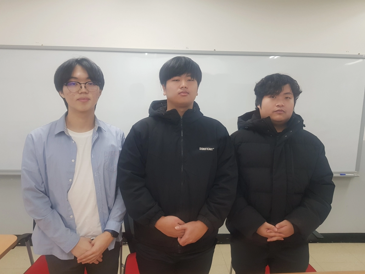 왼쪽부터 노승준, 김시열, 이금규 군