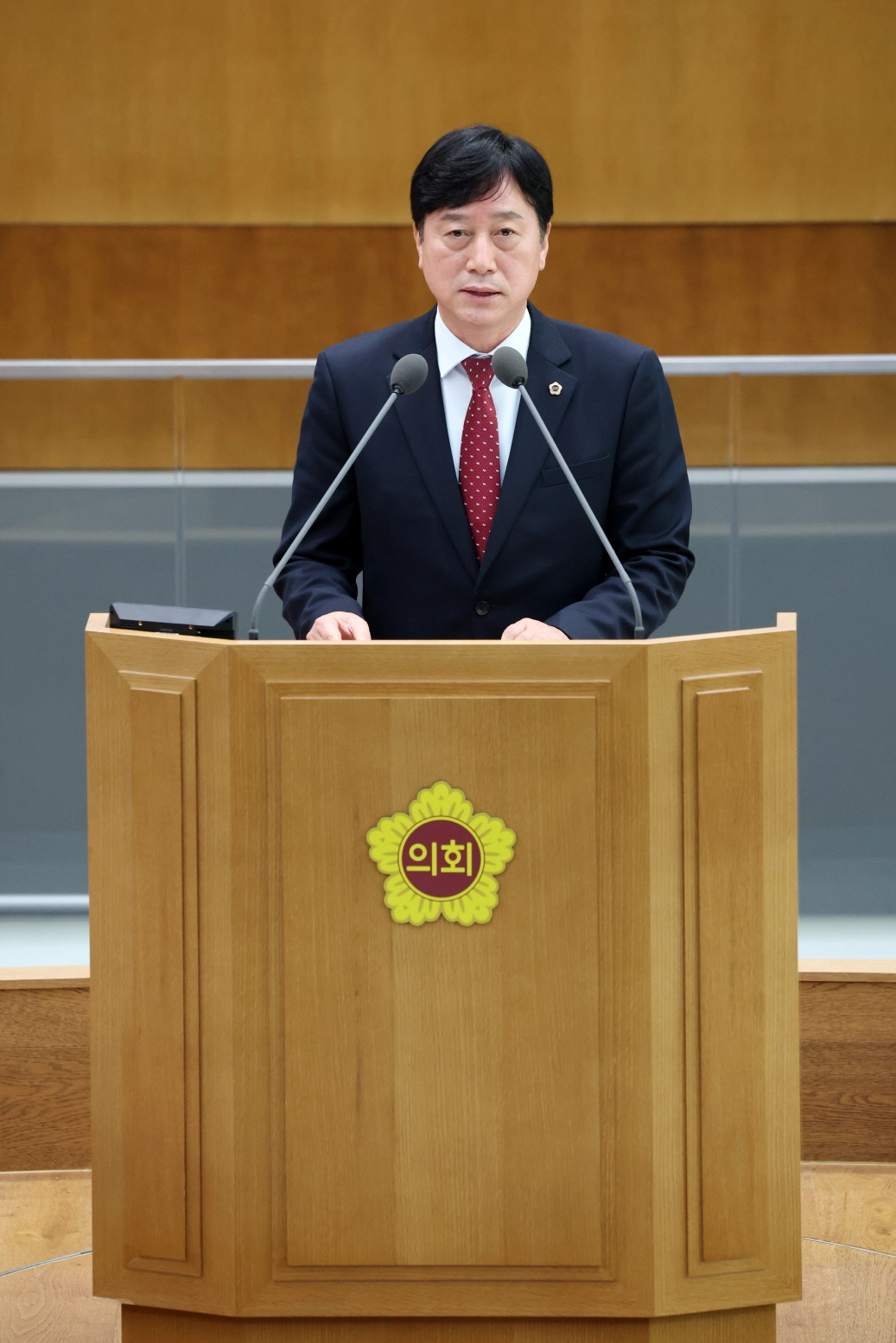 김영기 의원이 18일 본회의에서 5분 자유발언을 하고 있다.(사진=경기도의회)