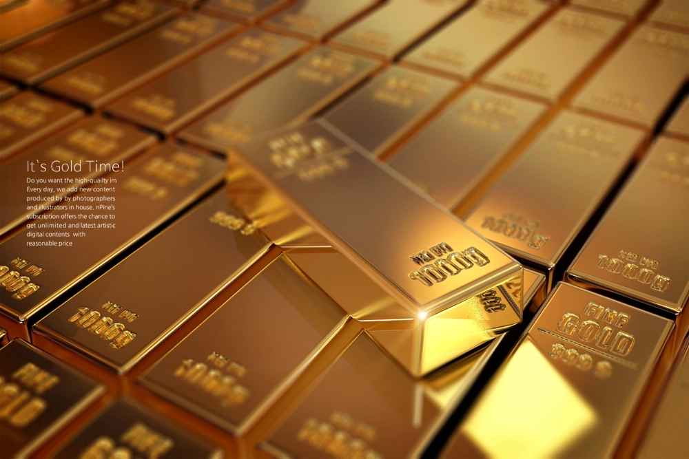 금괴 이미지. 아이클릭아트