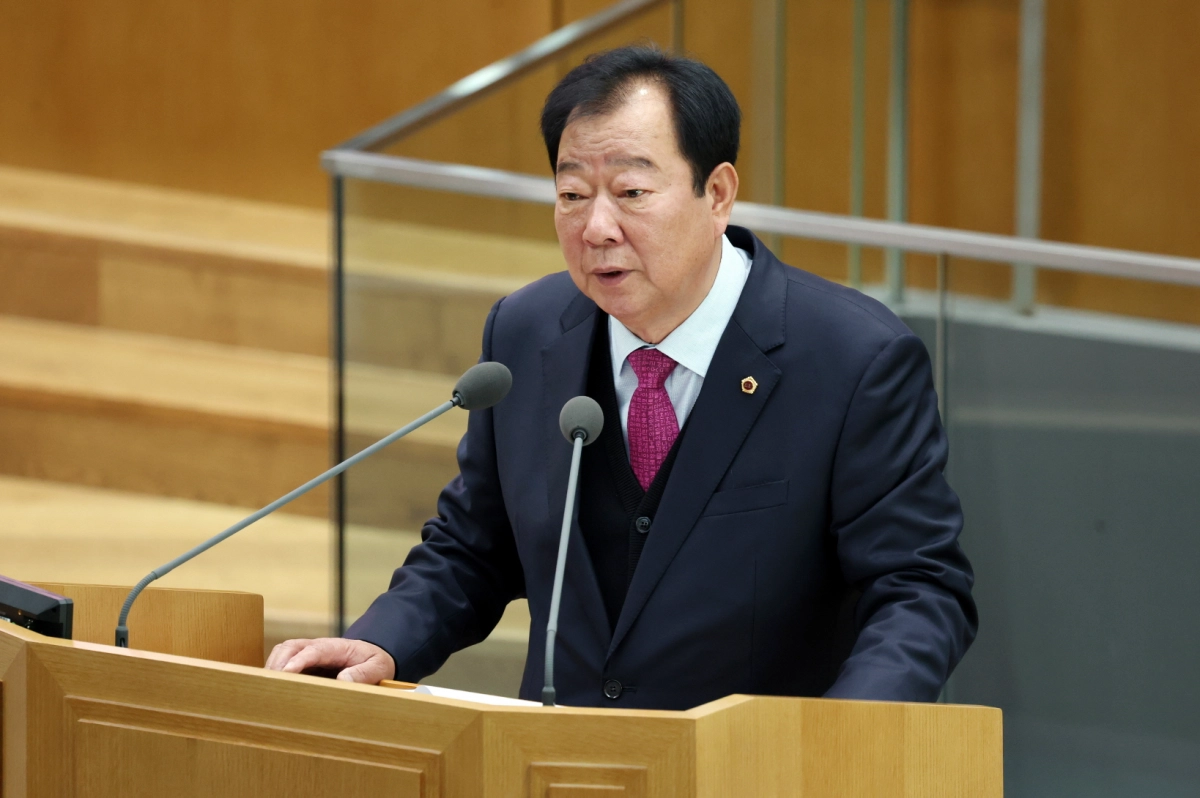 임상오 의원이 18일 본회의에서 5분 자유발언을 하고 있다.(사진=경기도의회)