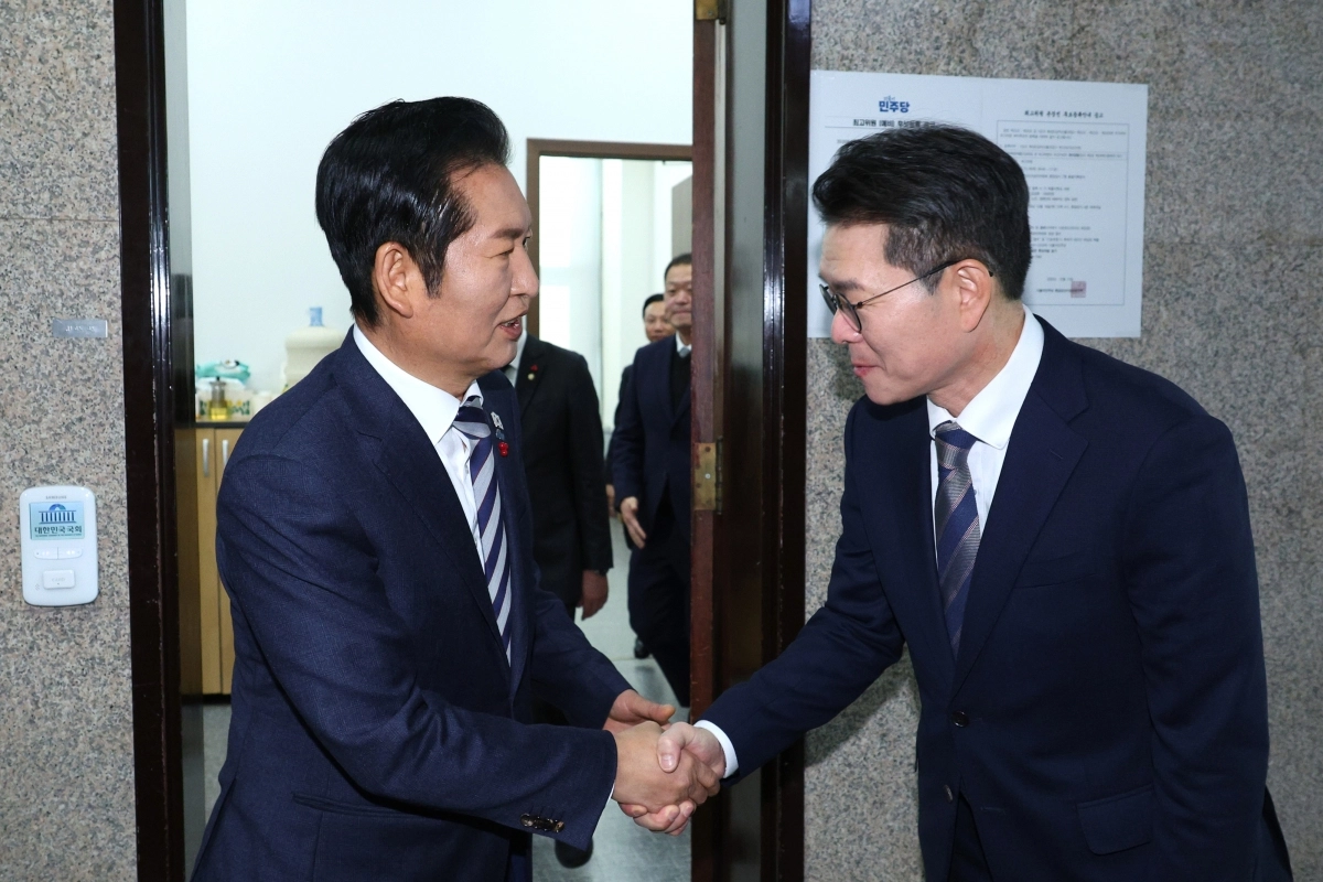 정청래·정원오 깜짝 회동