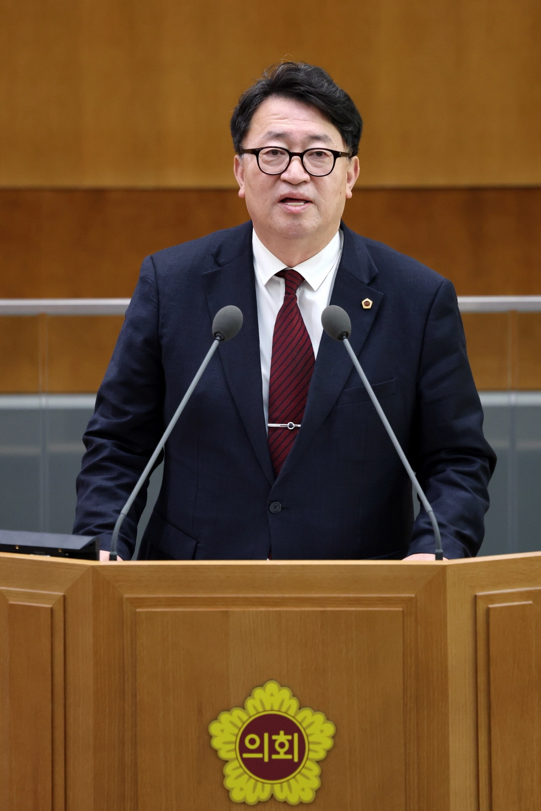 임광현 의원이 18일 정례회에서 5분 자유발언을 하고 있다.(사진=경기도의회)