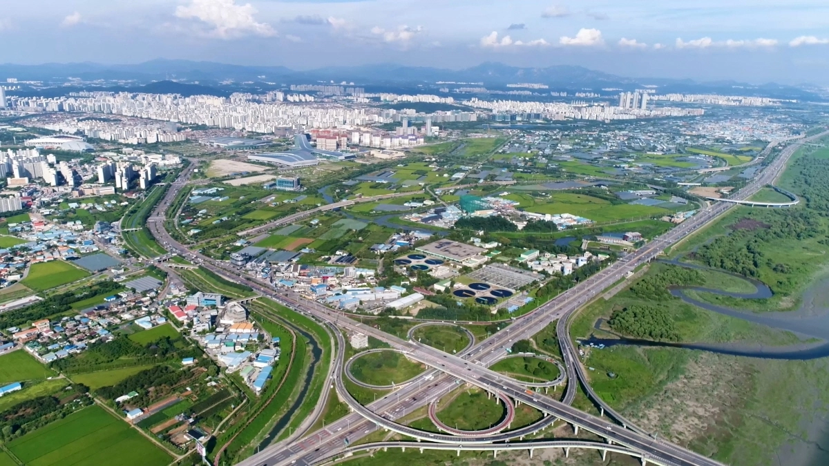 1기 일산신도시 및 일산테크노밸리 부지  일대 전경
