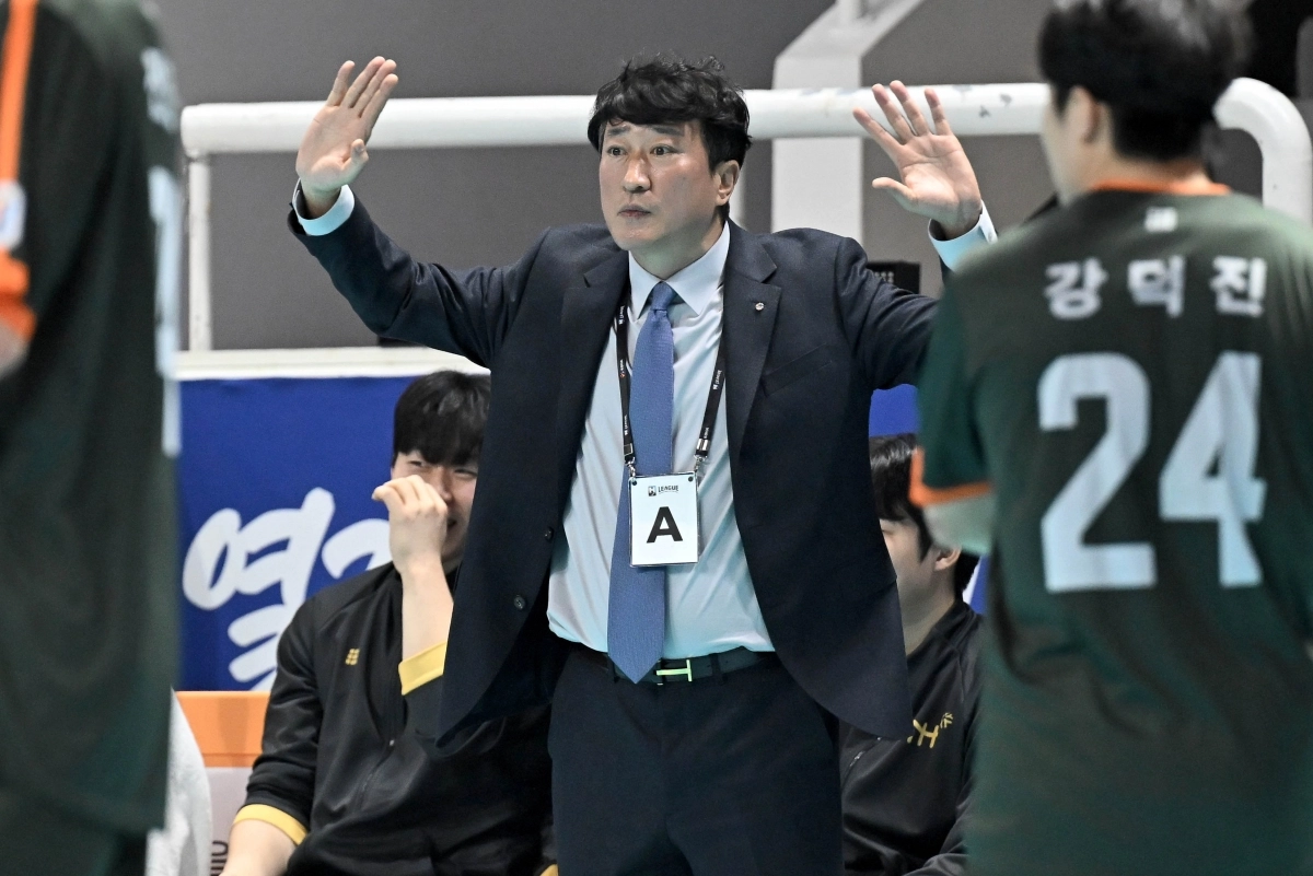 인천도시공사 장인익 감독.  한국핸드볼연맹 제공
