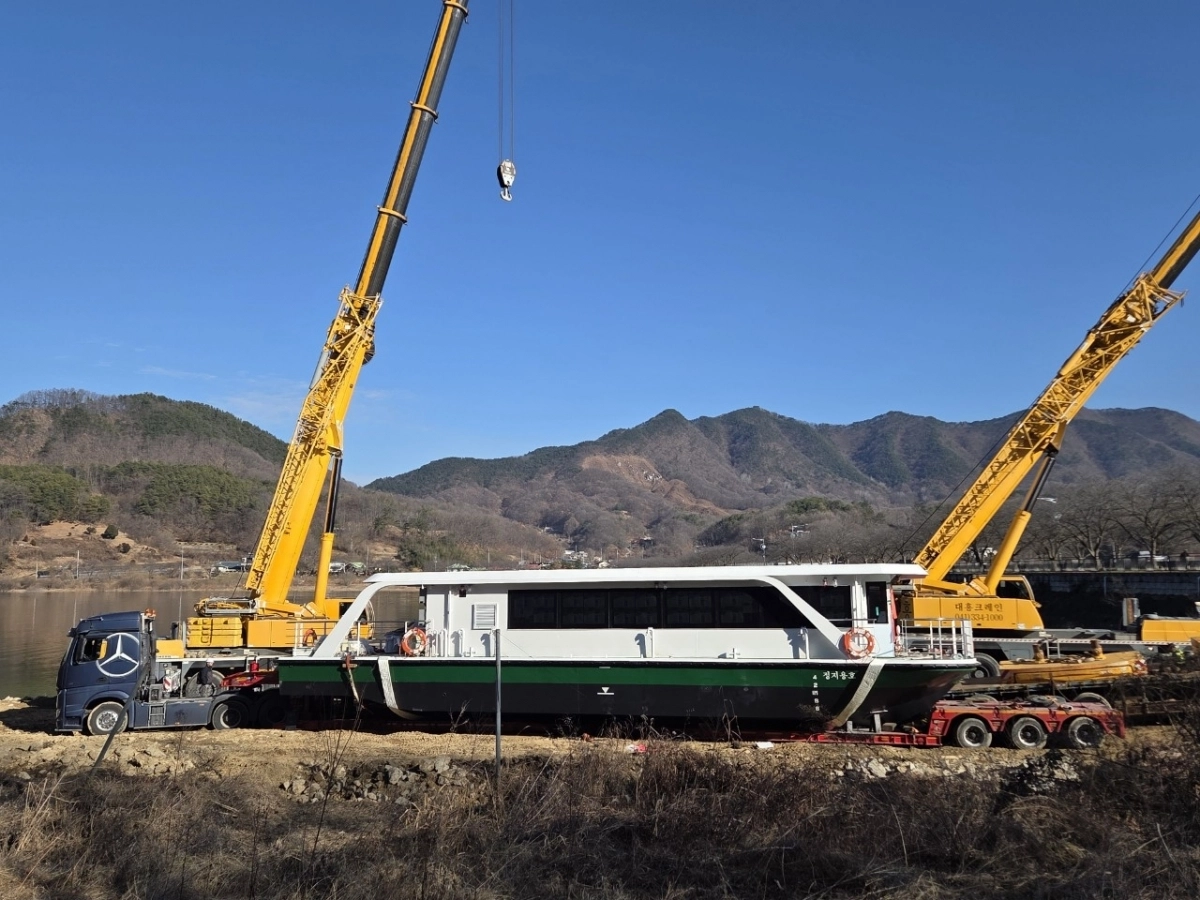 내년 3월 운항을 시작하는 정지용호. 옥천군 제공.