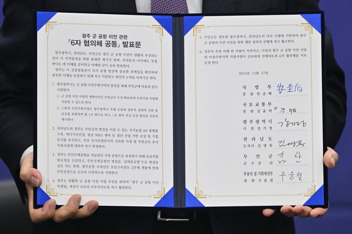 광주 군·민간 공항, 무안으로 이전