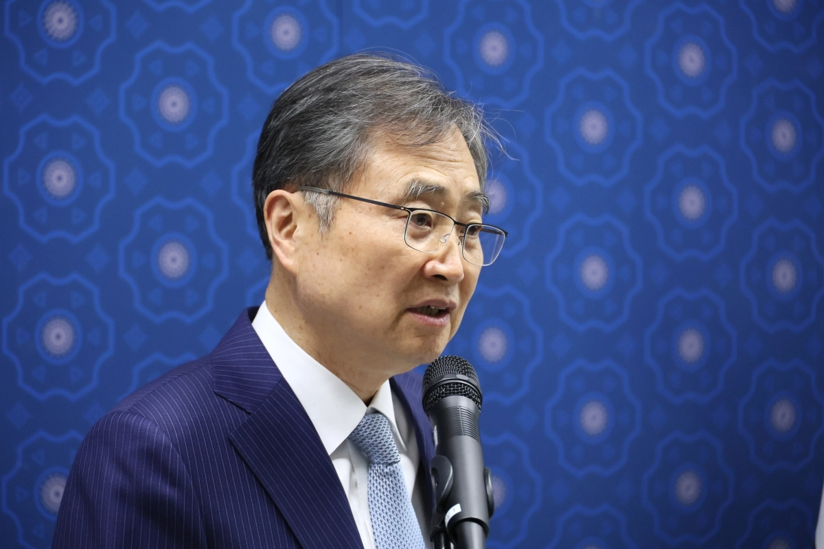 조현 외교부 장관이 19일 서울 종로구 외교부 청사에서 업무보고 사후 브리핑을 하고 있다. 2025.12.19. 연합뉴스