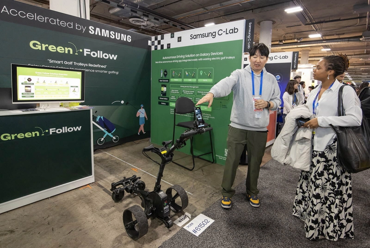 삼성전자가 지난 1월 7일부터 10일까지 미국 라스베이거스에서 열린 세계 최대 가전 전시회 ‘CES 2025’에 C랩이 육성한 사내 벤처와 외부 스타트업들의 혁신 기술들을 선보였다. 삼성 제공