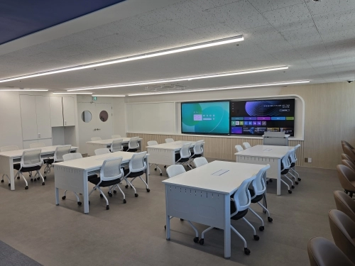 서울 용산구 꿈아이 인공지능(AI) 디지털체험실 내부.   용산구 제공