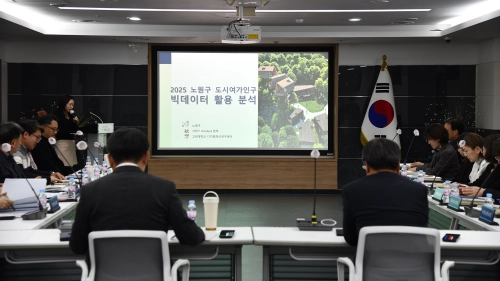 서울 노원구의 도시여가인구 빅데이터 활용 분석 보고회.   노원구 제공