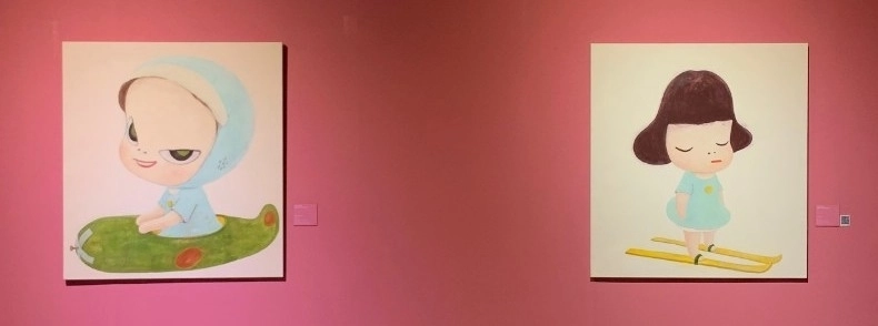 제주도립미술관의 국제교류전 ‘바람과 숲의 대화’에서 전시 중인 나라 요시토모 작품들. 제주도 제공