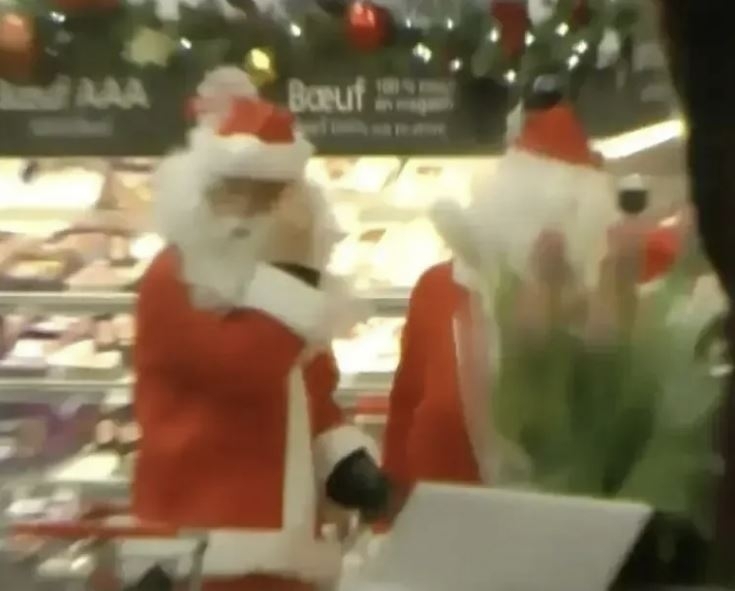 ‘골목길의 로빈들’ 회원들이 식료품점에서 물건을 훔치는 모습. 인스타그램 캡처