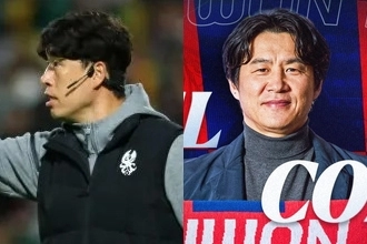 이정규 광주 신임 감독,  박건하 수원FC 신임 감독. 광주FC·수원FC 제공