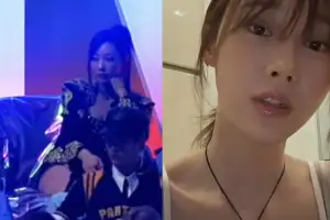 thumbnail - 제니 무대에 턱 괴고 무표정…에스파 지젤, 논란 되자 “조금 아쉬웠다”
