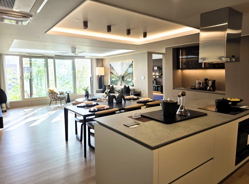 <수지자이 에디시온 전용면적 120㎡ 내부 유니트 모습>