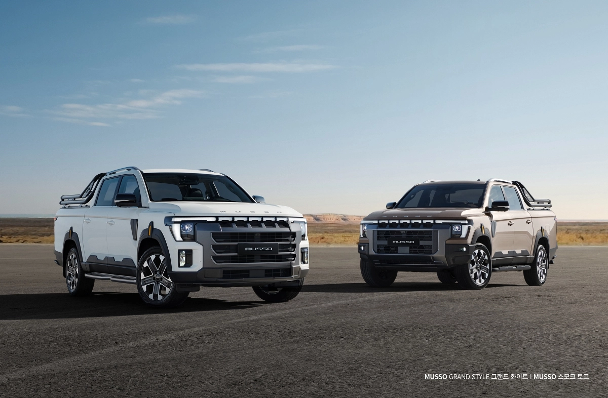 KG모빌리티가 차세대 픽업으로 개발해 온 프로젝트 ‘Q300’의 공식 차명 ‘무쏘’(MUSSO)’의 외관 이미지. KG모빌리티 제공