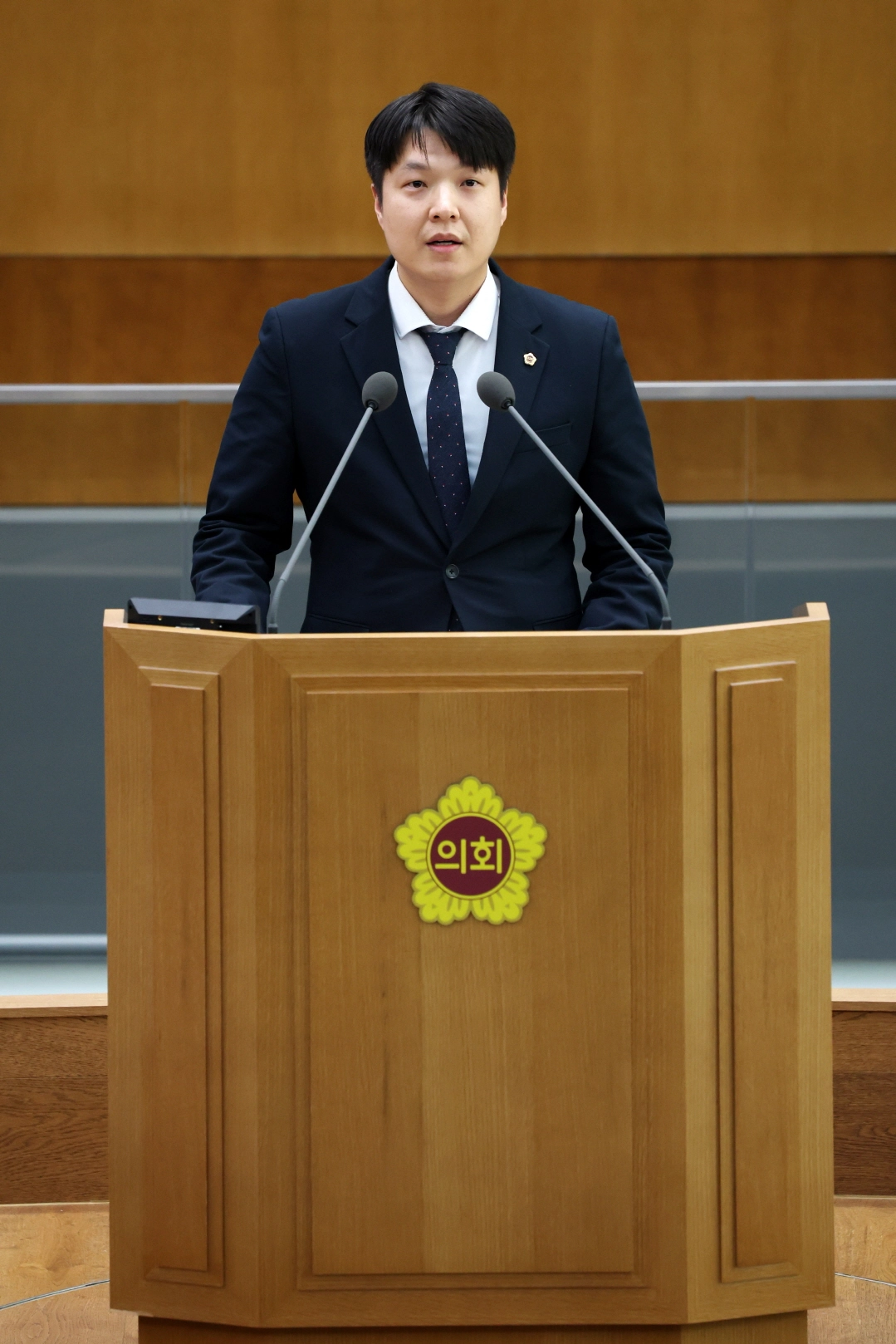 오지훈 의원이 26일 정례회 제5차 본회의에서 5분 자유발언을 하고 있다.(사진=경기도의회)