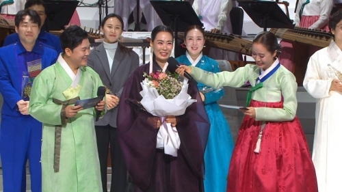 2025 KBS국악대상에서 대상을 받은 소리꾼 정은혜 씨. KBS 제공