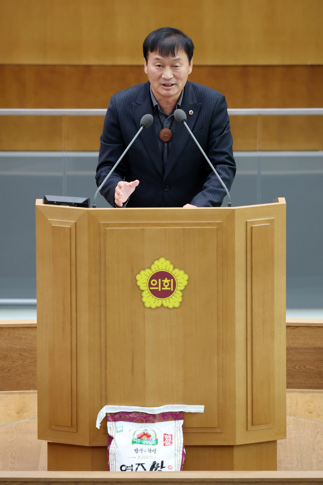 서광범 의원이 정례회 제5차 본회의에서 5분 자유발언을 하고 있다.(사진=경기도의회)