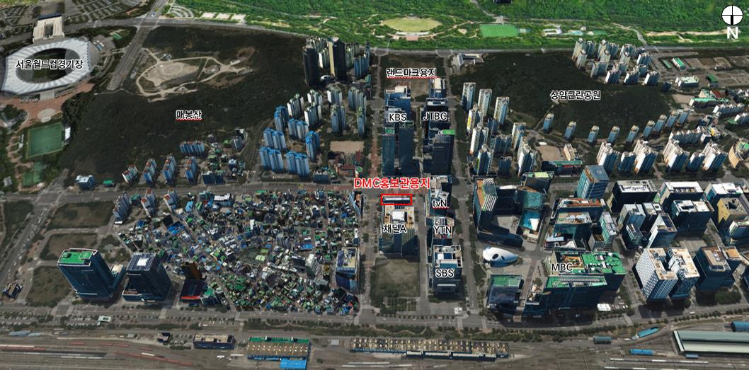 마포구 상암 DMC 홍보관 부지 위치도 서울시 제공
