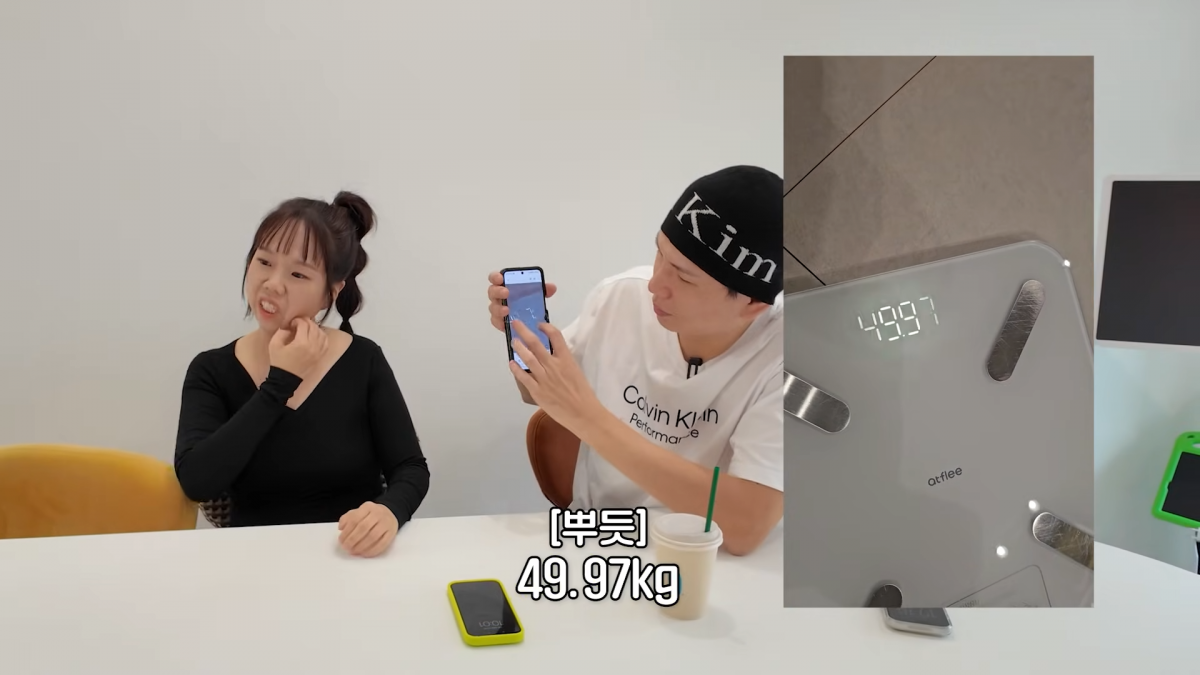 간헐적 단식과 식전 식초 음용 등 생활습관을 바꾼 뒤 체중 감량에 성공한 홍현희. 유튜브  ‘홍현희 제이쓴의 홍쓴TV’ 캡처