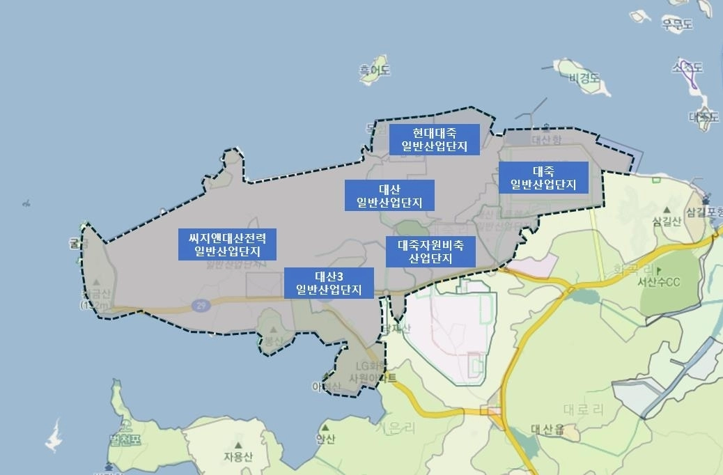 충남 분산에너지 특화지역 위치도. 도 제공