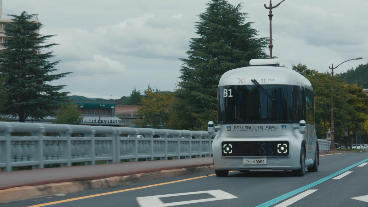 경북 경주시 보문관광단지 일원을 순환하는 자율주행 셔틀 ROii. 경주시 제공