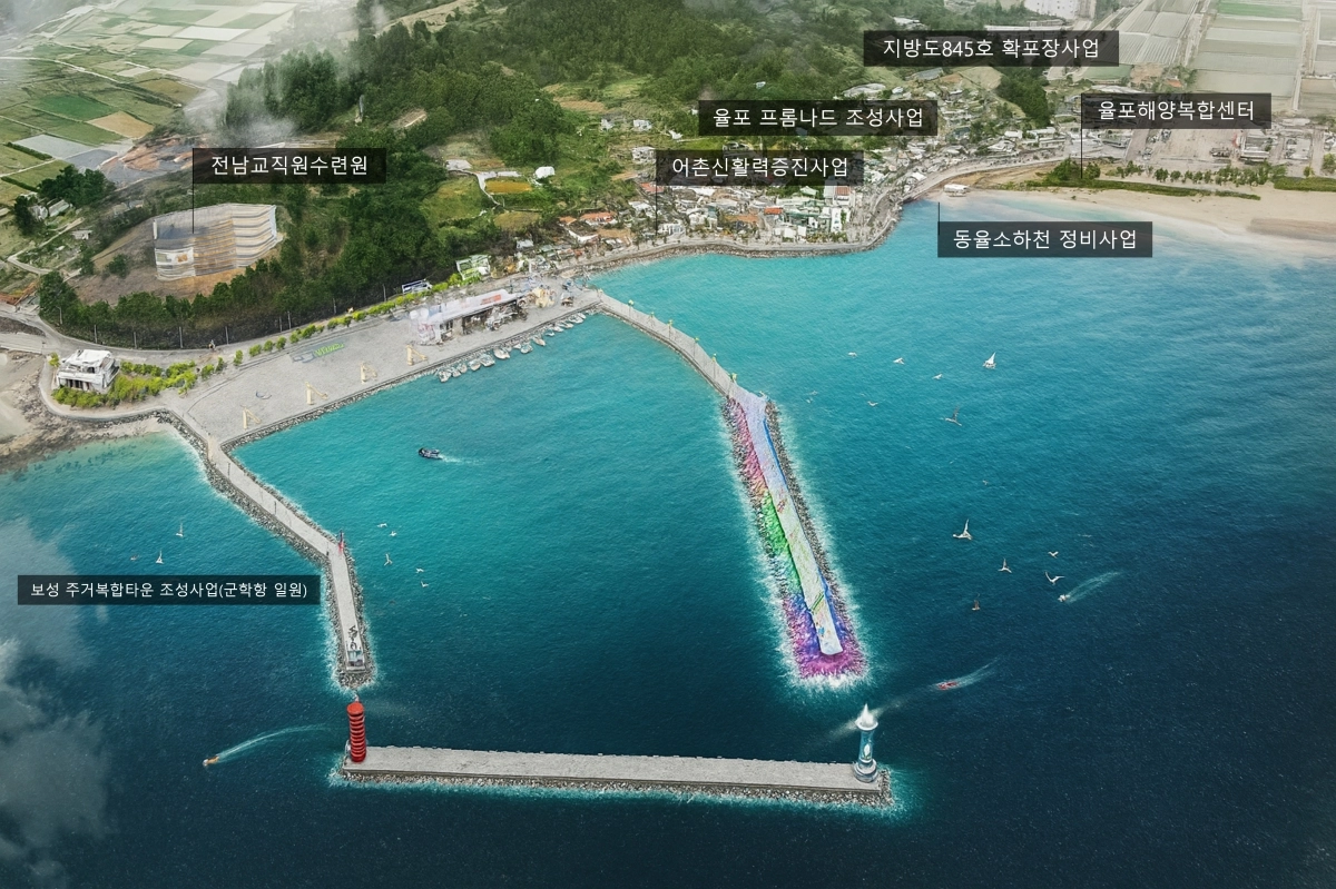 율포항 조감도