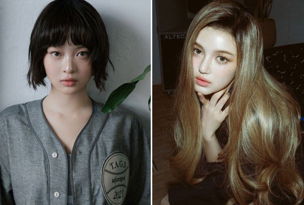 걸그룹 뉴진스 멤버 하니(왼쪽)와 다니엘