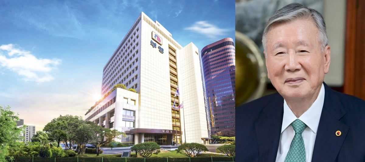 부영그룹 사옥(왼쪽 사진)과 이중근 회장. 부영그룹 제공