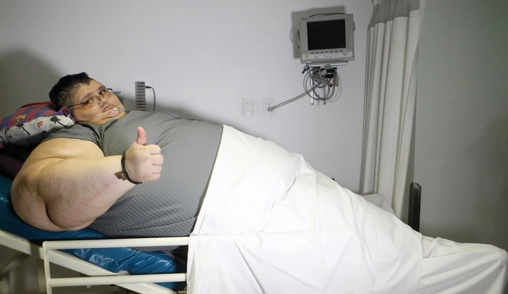 세계에서 가장 무거운 사람으로 기네스 세계 기록에 이름을 올렸던 멕시코 남성 후안 페드로 프랑코가 41세의 나이로 사망했다. 사진은 2016년 모습. EPA=연합뉴스 자료사진