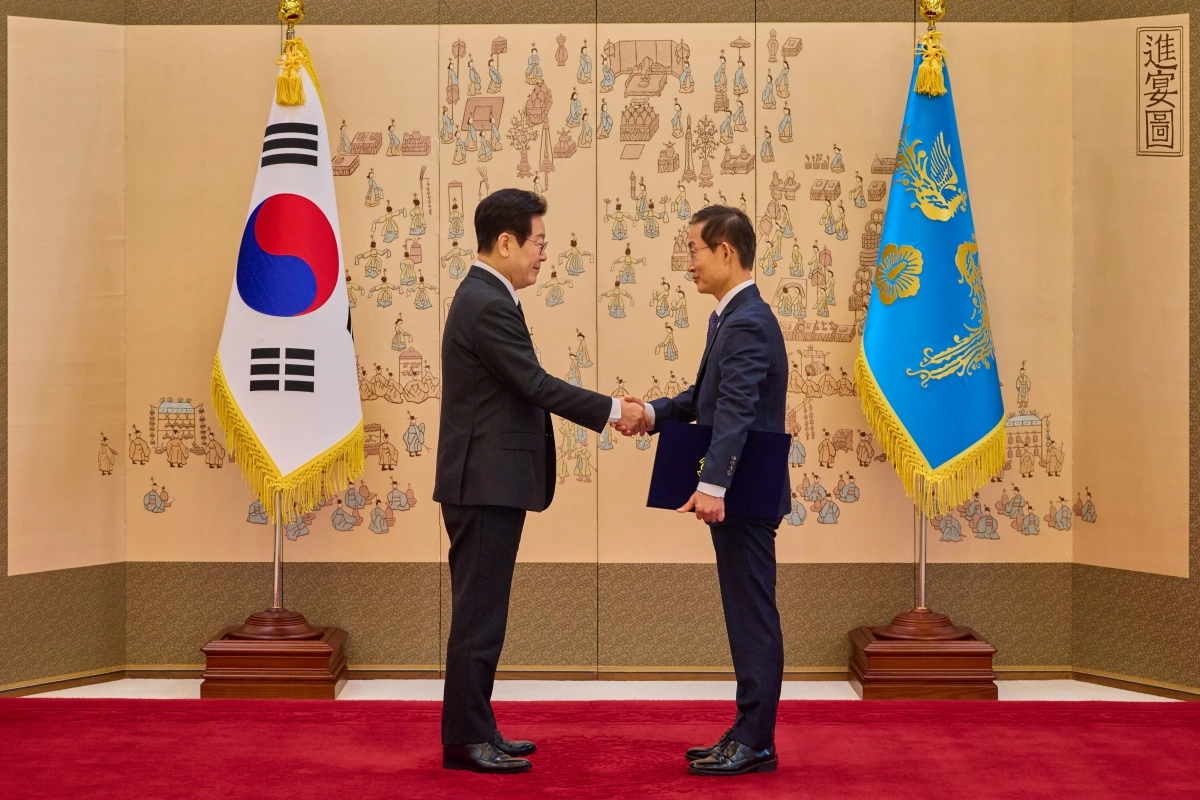 감사원장 임명장 수여