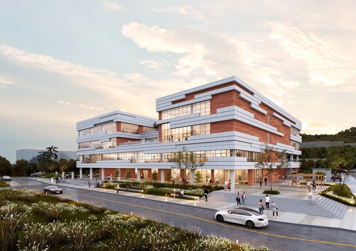 경북 김천시 보건소·치매안심센터·정신건강복지센터 등이 한자리에 모인 통합보건타운 조감도. 김천시 제공