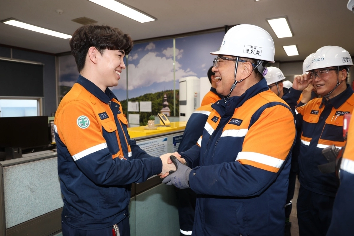 장인화 포스코그룹 회장, 새해 첫 현장경영 나서