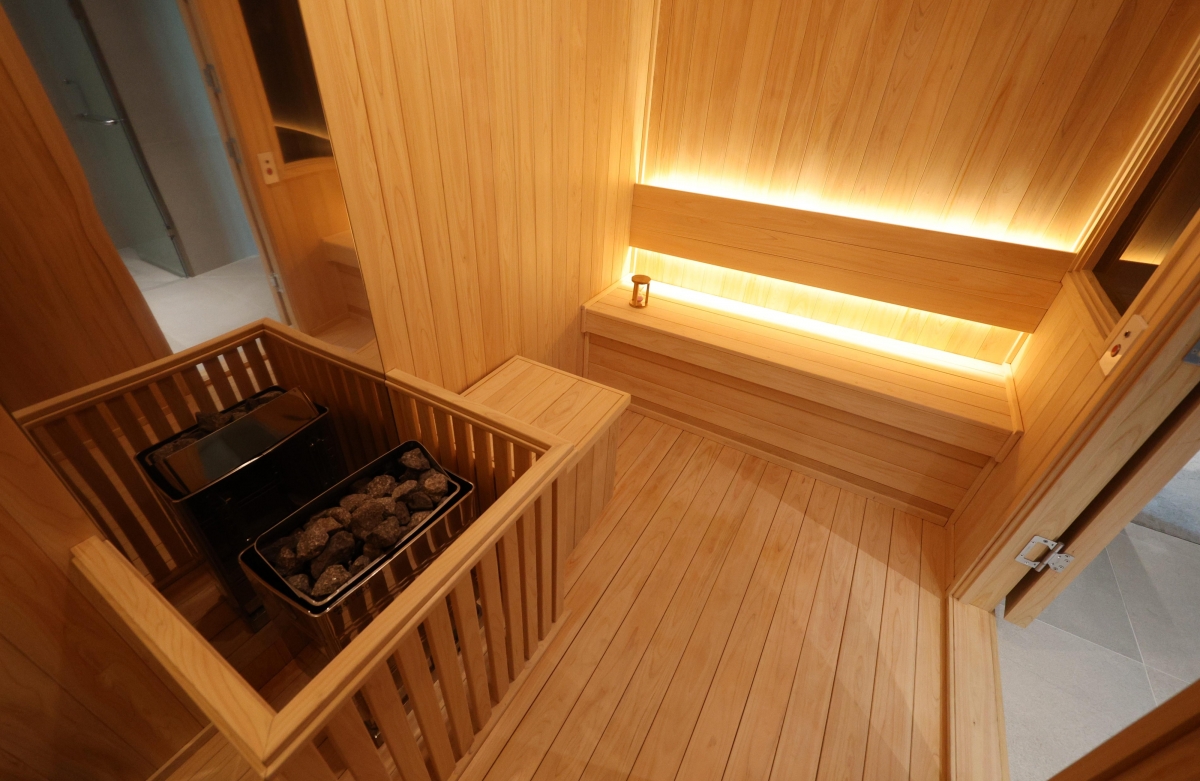 용산 대통령집무실에 설치된 사우나실