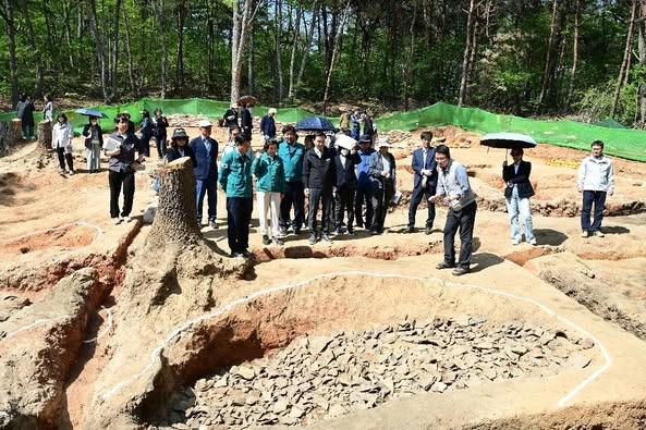 지난해 고령 합가리 토기가마유적 발굴조사 현장. 고령군 제공.