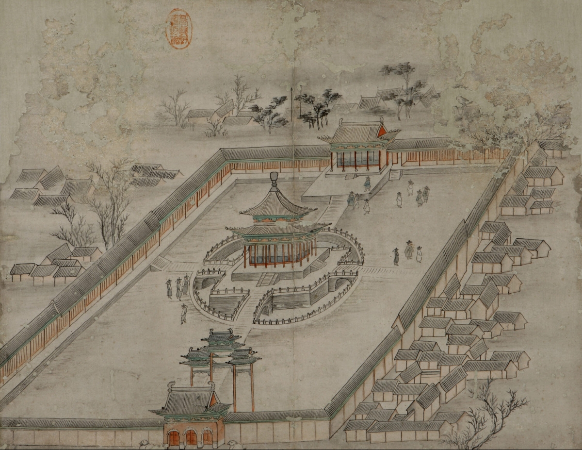 조선 사신이 중국으로 파견되는 사행(使行)은 근대적 국제 관계가 형성되기 이전의 대표적 외교 행위였다. 사진은 단원 김홍도가 그린 ‘연행도’(燕行圖)의 일부. 연행도는 조선 사신단의 중국 사행길 풍경을 파노라마처럼 그린 것이다. 숭실대 한국기독교박물관 소장