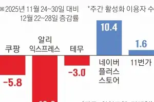 쿠팡 이용 5.8% 줄고 네이버 10% 증가…‘정보 유출 포비아’ 시장 판도 흔들었다