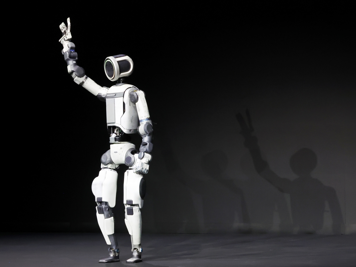 CES에서 손을 들어 인사하는 아틀라스. 라스베이거스 연합뉴스