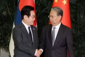 이 대통령 만난 中 서열 3위 “중한 관계 정상 궤도로 복귀”