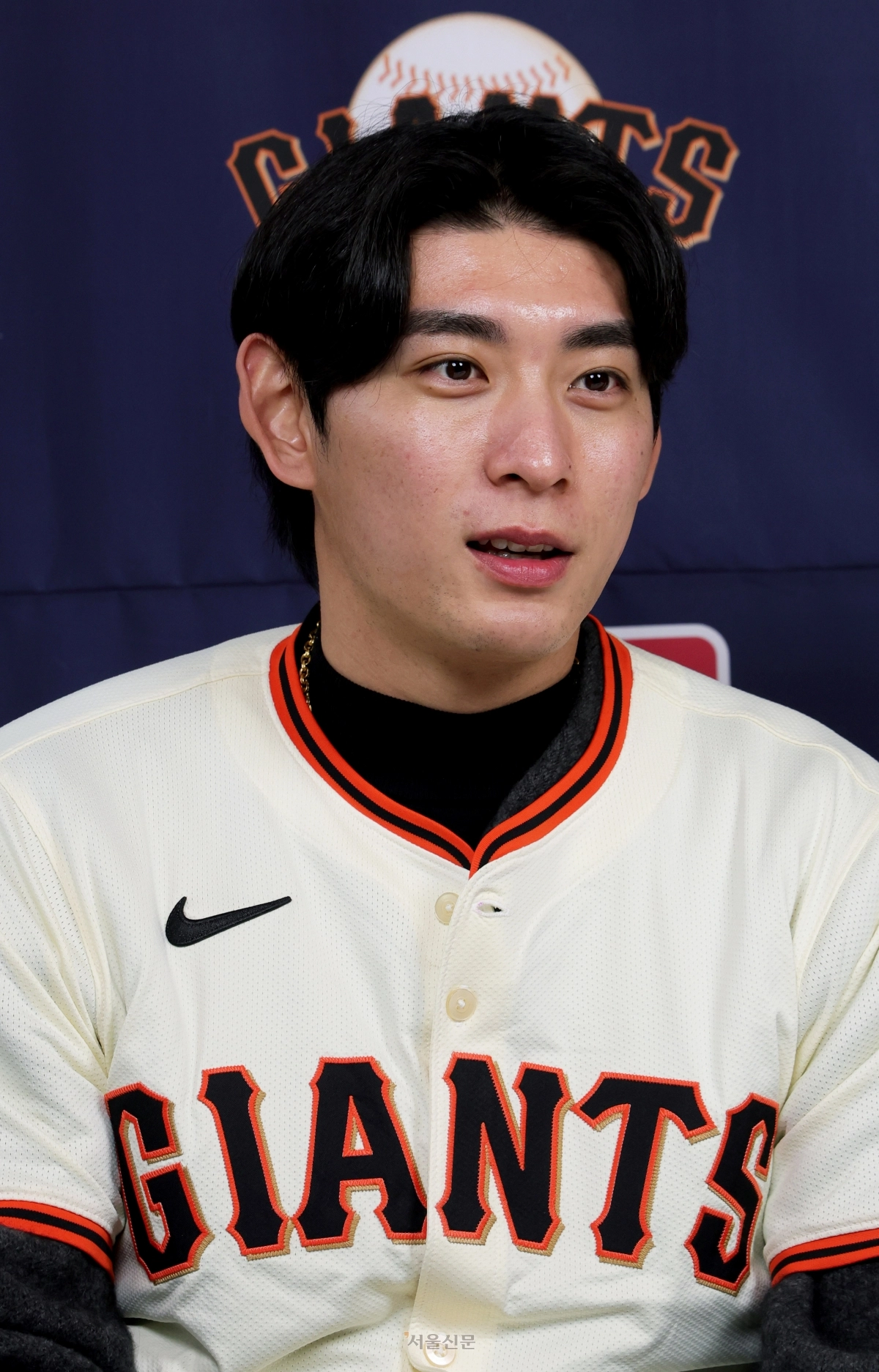 이정후가 6일 오전 서울 종로구 클래식고택 디토에서 기자회견을 하고 있다. 2026.1.6 공동취재