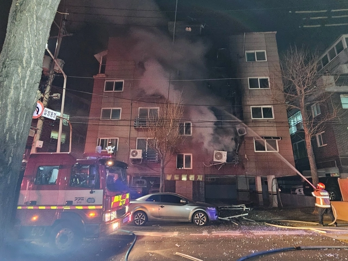 화재 현장. 연합뉴스