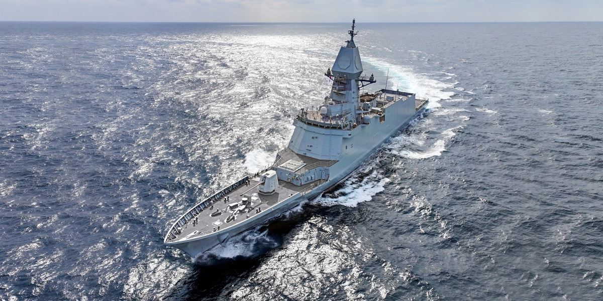 울산급 Batch-Ⅲ 호위함 시운전 장면. 2026.1.7. SK오션플랜트 제공