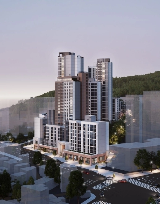 중랑구 용마터널 인근에서 진행 중인 ‘도심 공공주택 복합사업’ 조감도. 중랑구청 제공