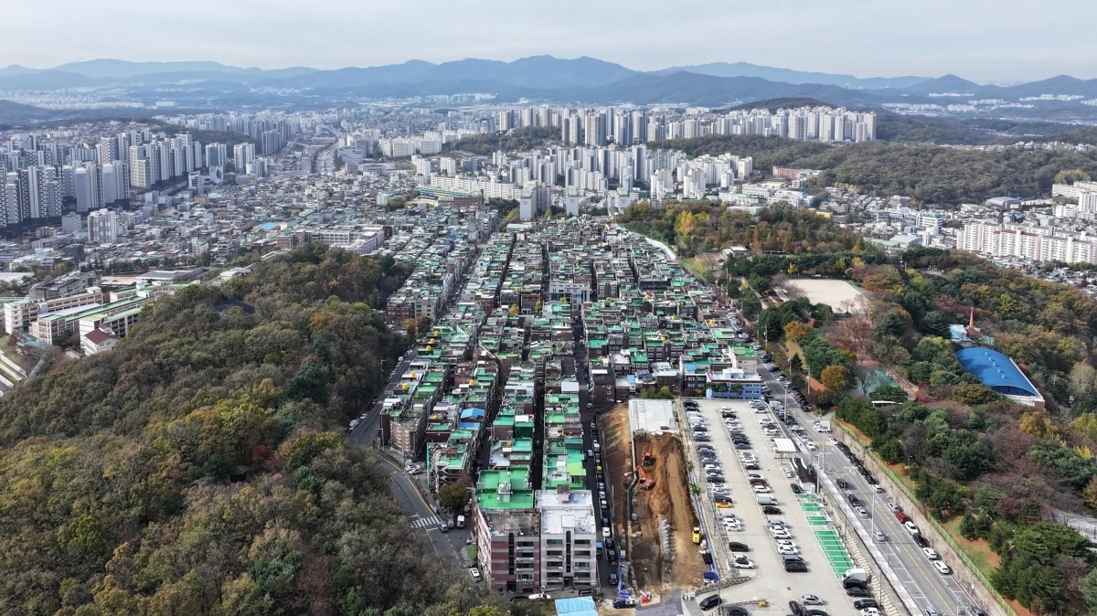 재개발이 본격 추진되는 성남 은행1·금광2구역 전경