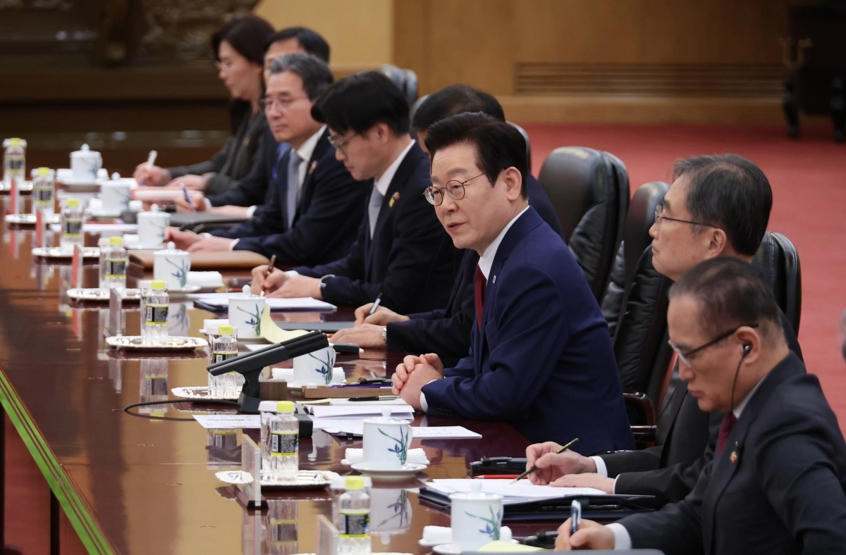 한중 정상회담 발언하는 이재명 대통령