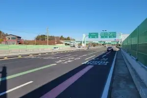 무안군 남악신도시·오룡지구 주요 관문인 남악IC 진입도로…확포장 공사 완료