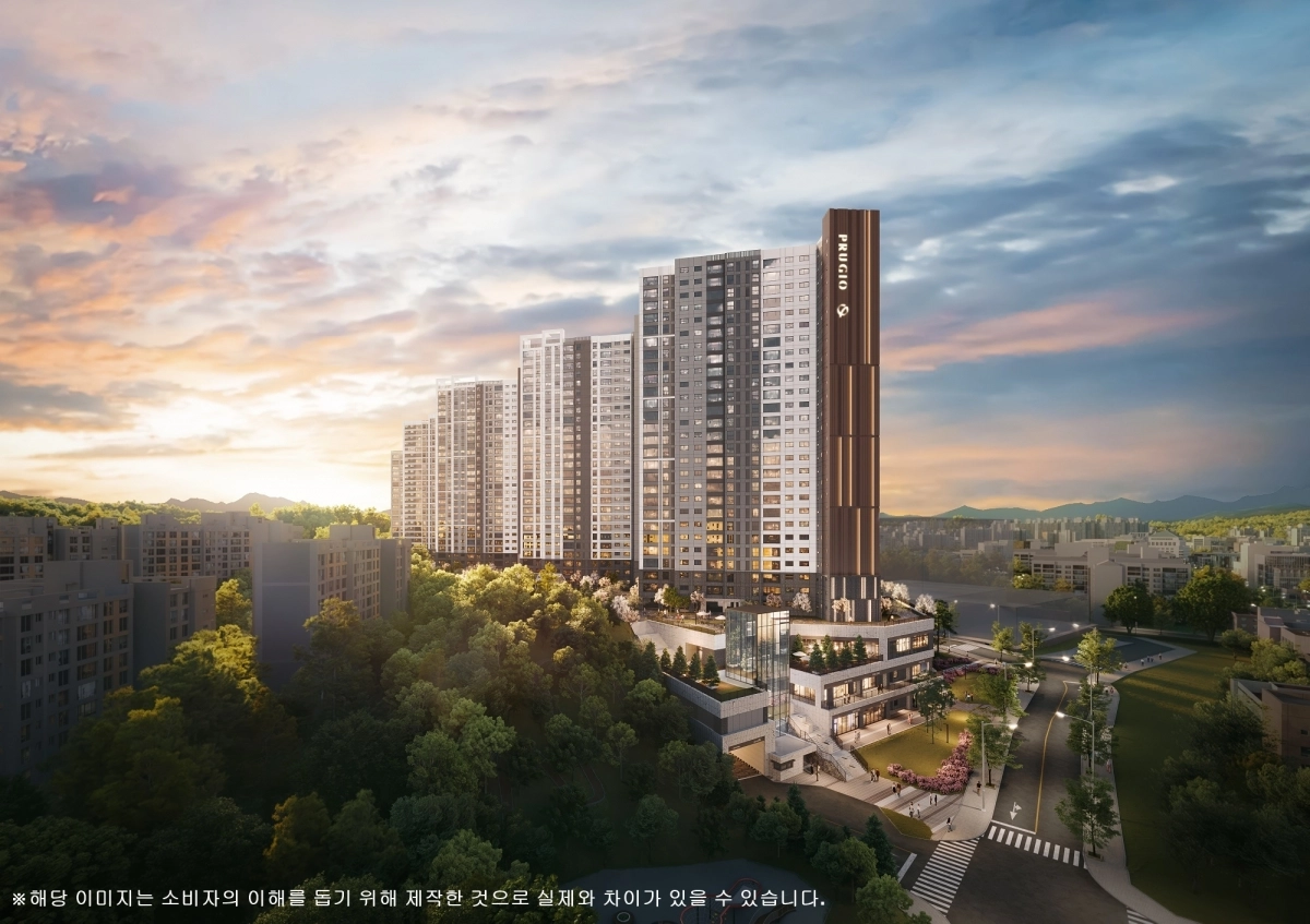 탑석 푸르지오 파크7 석경 투시도. 대우건설 제공